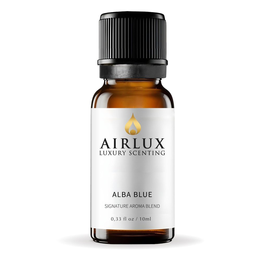 Airlux Signature Aroma Oil No. 135 Alba Blue Aroma Oil for Cold Air & Waterless Diffusers and DIY Crafts 10 mL, 0.34 fl oz Glass Bottle