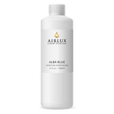 Airlux Signature Aroma Oil No. 135 Alba Blue Aroma Oil for Cold Air & Waterless Diffusers and DIY Crafts 180 mL, 6.1 fl oz Eco Refill Bottle