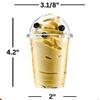 VeZee 12oz Clear PET Plastic Cups with Dome Lid & Straw: 50 Sets view 2