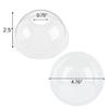 VeZee 12oz Clear PET Plastic Cups with Dome Lid & Straw: 50 Sets view 3