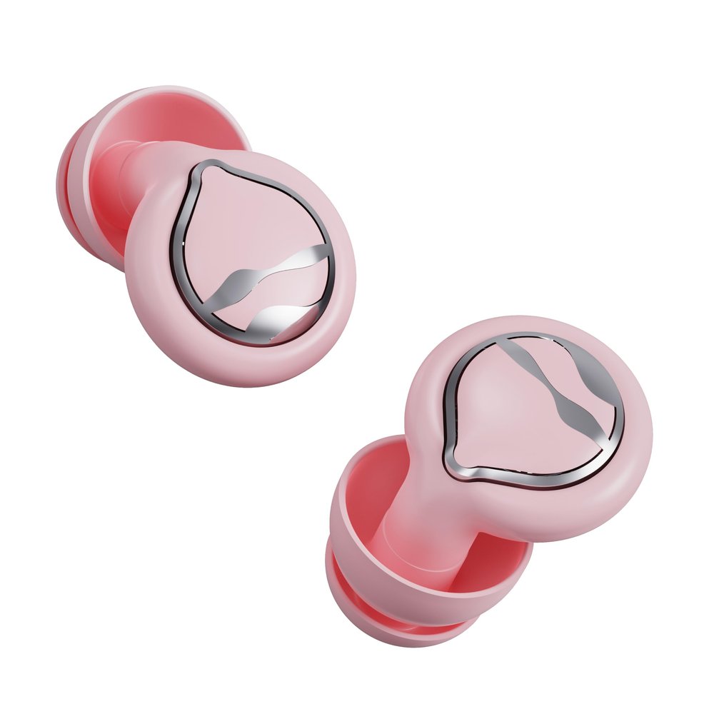 Ear Plugs for Sleeping Noise Cancelling 50dB Concert Earplugs for Noise Reduction Reusable Soft Silicone Ear Plugs for Snoring Shooting Motorcycle Airplanes Musicians (Pink)