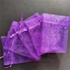 100Pcs 7X9cm 15X20cm Organza Bags Drawable Jewelry Packing Pouches Wedding Decoration Gauze Element Bags view 1