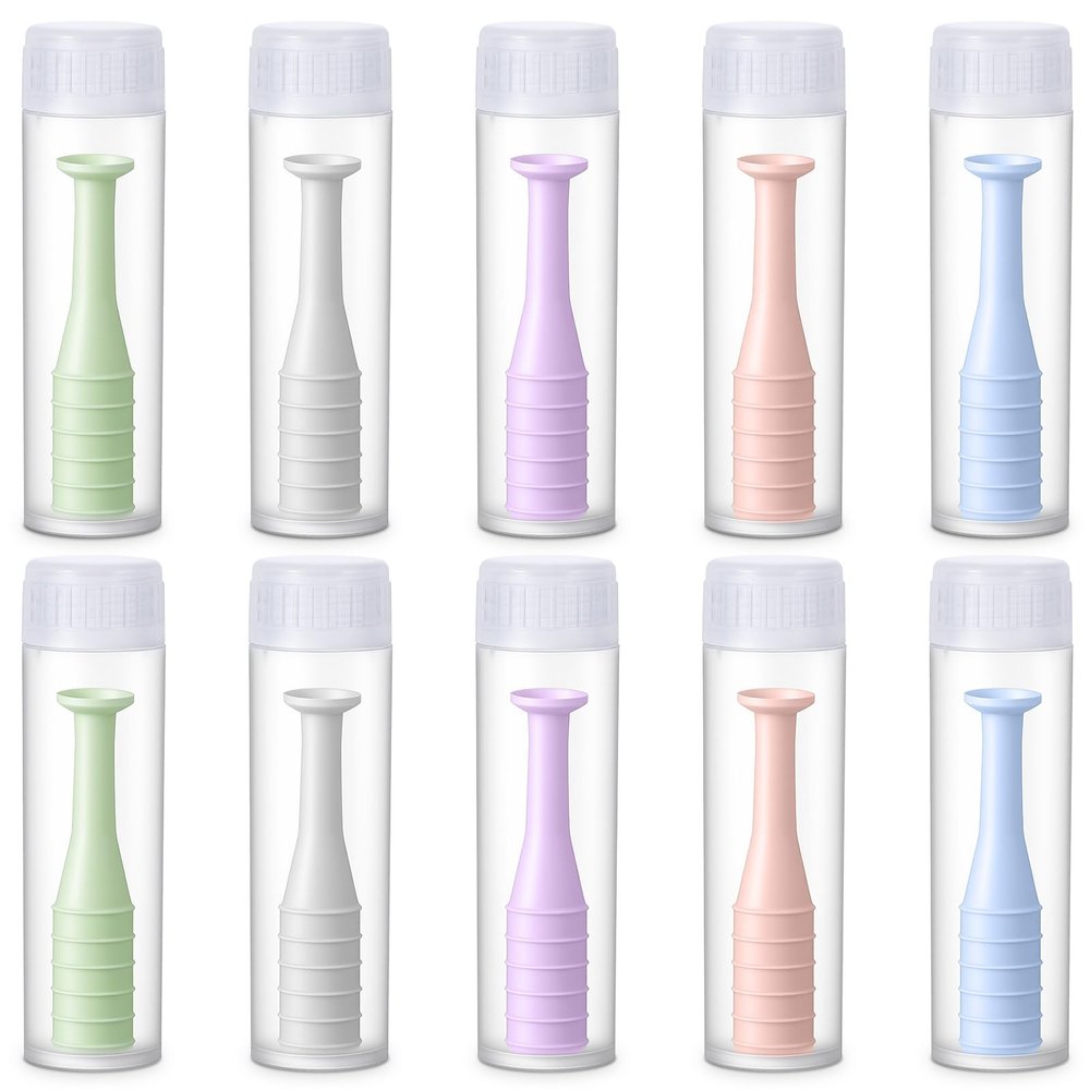 Classicseali 10PCS Contact Lens Applicator Tool,Contact Lenses Applicator Tools,Sufficient Suction Soft Suction Cup,Contacts Insertion Tool with Cute Shell,for Remove Artificial Eyes Scleral Lenses
