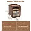 AiODiO Cigar Cabinet Cigar Humidor Cabinet Windows humidor Cigar with Hygrometer and Humidifier, 4 DrawersLuxury Gift for Men Brown view 2