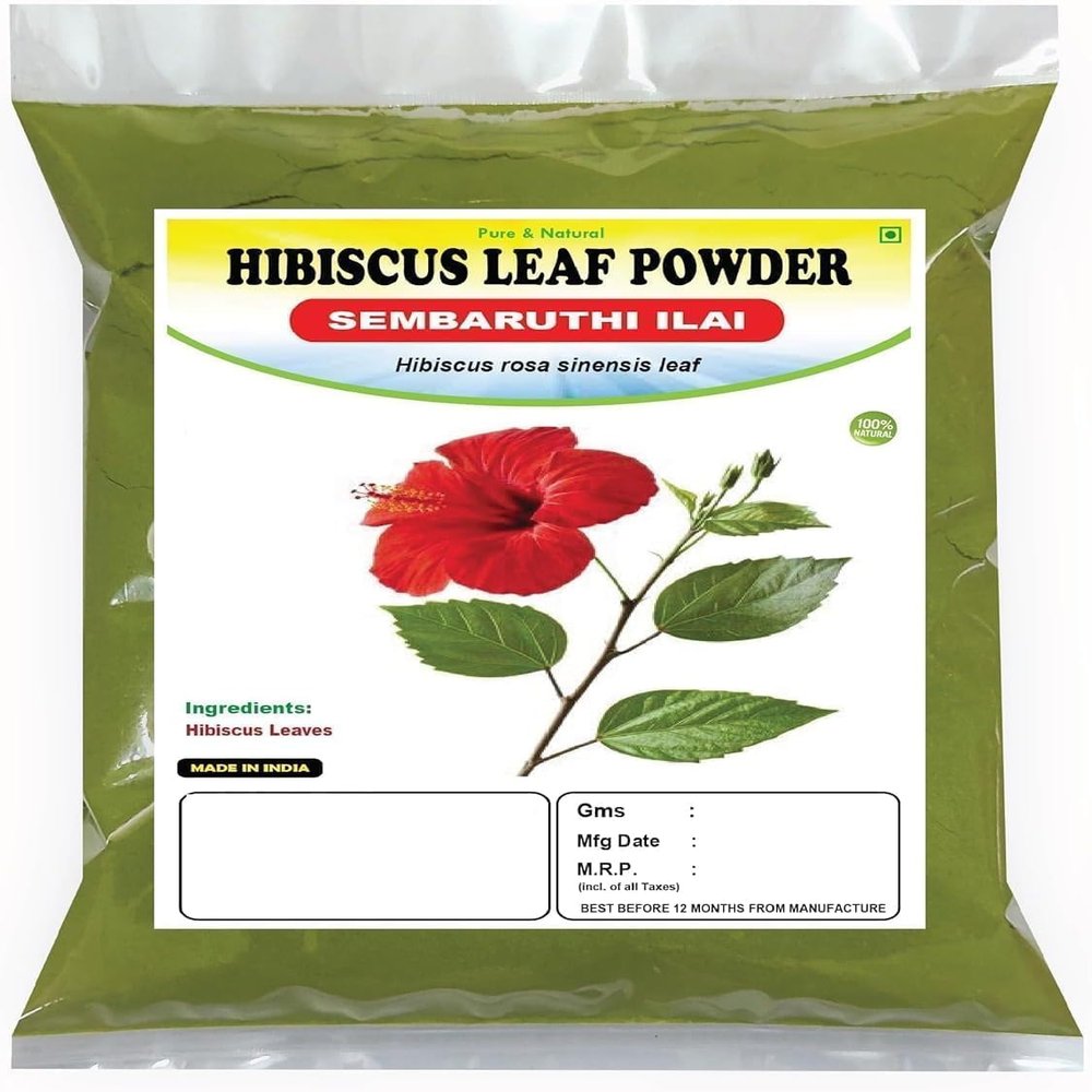 Hibiscus Leaf Powder 100g | Sembaruthi Leaf Powder | Hibiscus rosa sinensis Leaf