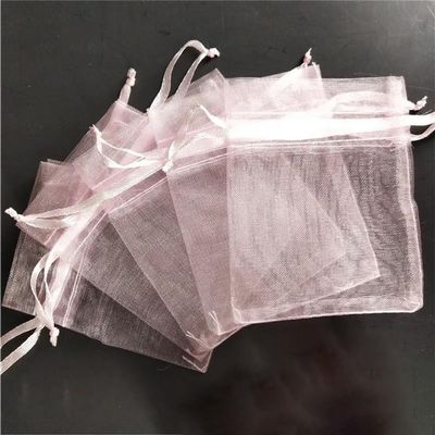 100Pcs 7X9cm 15X20cm Organza Bags Drawable Jewelry Packing Pouches Wedding Decoration Gauze Element Bags