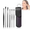 2025 New Earwax Cleaner Tool Set, Stainless Steel Spiral Ear Cleaning Kit with 6PCS Spring Ear Wax Removal Tools, Portable Manual Ear Cleaner Pick Set with Storage Box for Men and Women view 1