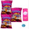 FIJI PUFFS SNACK - Bongo Cheese 3x 156g, Soda Pops 12 Oz Can (Value 4 Packs) Bongo Cheddar Cheese Flavored Baked Puffs Snack, POPS Raspberry Flavored Fizzy Soda view 3