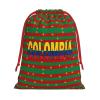 AHUNARLOP Colombian Flag Colombia Christmas Gift Bags, Santa Wrapping Bags, Xmas Presents Bag With Drawstring, Holiday Party Favors Birthday & Christmas Gift (Large Medium Small) view 1