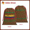 AHUNARLOP Colombian Flag Colombia Christmas Gift Bags, Santa Wrapping Bags, Xmas Presents Bag With Drawstring, Holiday Party Favors Birthday & Christmas Gift (Large Medium Small) view 2