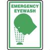SAFETY SIGN EMERGENCY EYEWASH, Mfr: MFSD424XL-A view 1