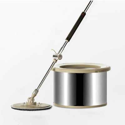 OOAYDYWO Hands Free Washing Rotating Flat Mop Lazy Round Single Bucket Home Household