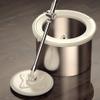 OOAYDYWO Hands Free Washing Rotating Flat Mop Lazy Round Single Bucket Home Household view 3