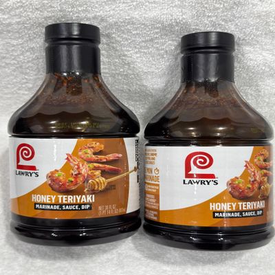 2 Bottles of LawrysHoney Teriyaki Marinade, 30.0 fl. oz.