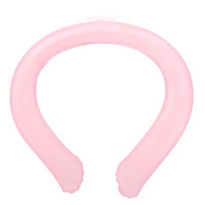 Alomejor Neck Cooling Tube, Wearable TPU Ice Crystal Cooler with 15 Min Freeze for Outdoor Sports Summer Heat Relief (Roseate)