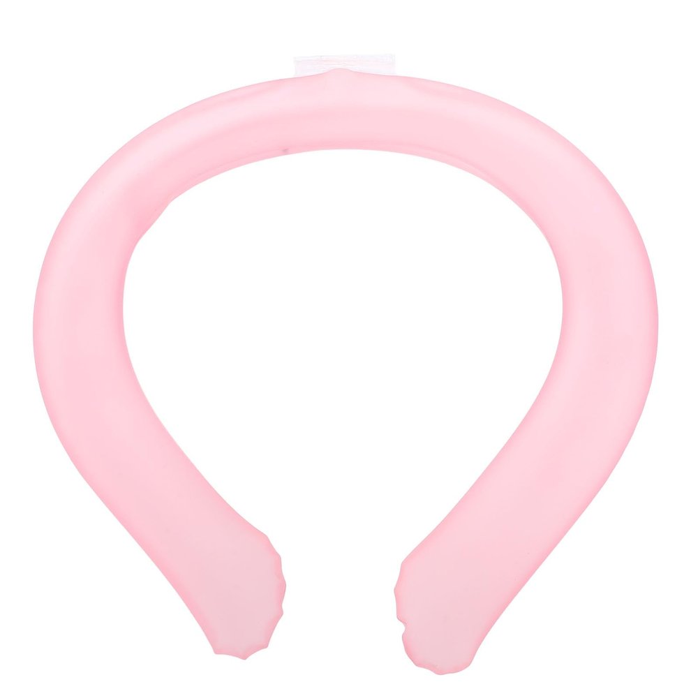 Alomejor Neck Cooling Tube, Wearable TPU Ice Crystal Cooler with 15 Min Freeze for Outdoor Sports Summer Heat Relief (Roseate)