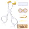Classicseali Contacts Applicator Tool,Contact Lenses Applicator Tool with Contacts Helper Insert/Remover, Tweezers, Eye Opener for Soft Contact Lens Applicators Tool view 1