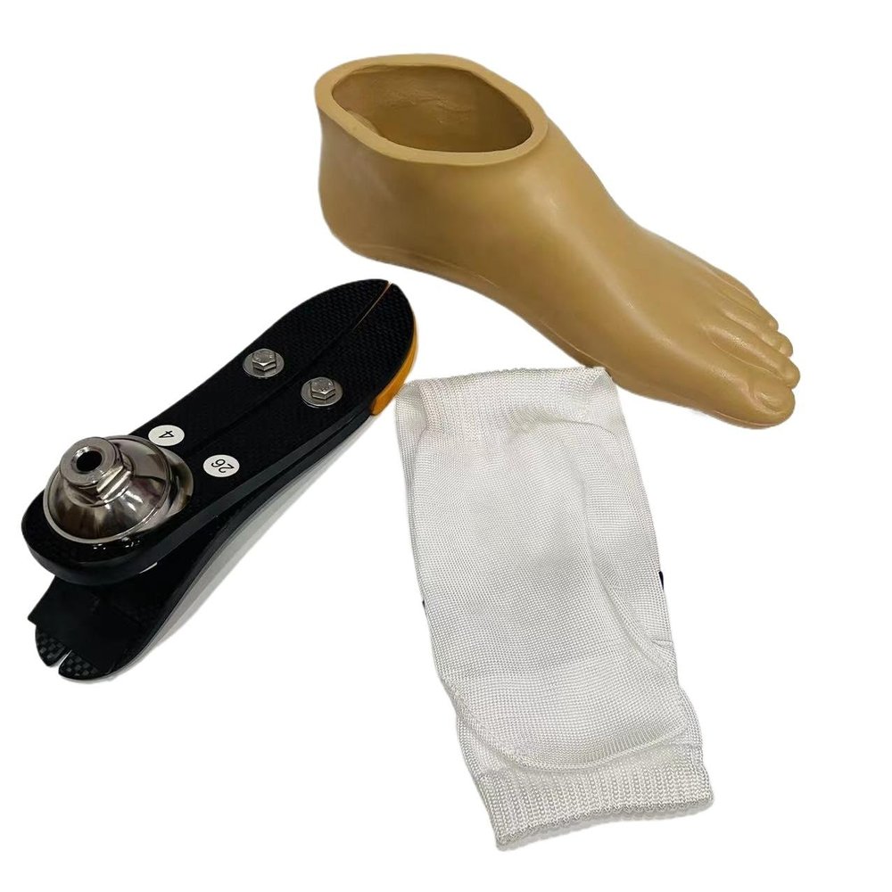 Moventix Low Ankle Carbon Fiber Prosthetic Foot Set Up 27cm Left 70-85kg