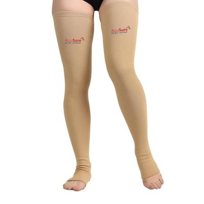 Ac-cuS/ure Medical Compression Varicose Vein Stockings (Anatomical Shape,Easy to use, Non Slippagen, Durable)-Thigh Length for Varicose Veins Can Be Used By Men & Women