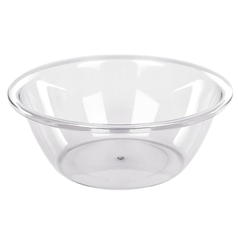 JAOCDOEN Washbasin Plastic Transparent Thicken Student Dormitory Household Washbowl Large Capacity (S)