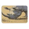 DUMIERTKL Rhino Grazing Bath Mat Bathroom Rug Diatom Mud Mat for Indoor Outdoor Shower 15.7"x23.6" view 1