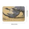 DUMIERTKL Rhino Grazing Bath Mat Bathroom Rug Diatom Mud Mat for Indoor Outdoor Shower 15.7"x23.6" view 2