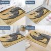 DUMIERTKL Rhino Grazing Bath Mat Bathroom Rug Diatom Mud Mat for Indoor Outdoor Shower 15.7"x23.6" view 4