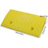 Portable Curb Ramp, Not Easy to Accumulate Water, Plastic Threshold Ramp for Sidewalk, Bike, Wheelchairs, Handtruck, Entrance(Yellow,50 * 27 * 9cm/20 * 11 * 3.5in) view 3