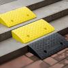 Portable Curb Ramp, Not Easy to Accumulate Water, Plastic Threshold Ramp for Sidewalk, Bike, Wheelchairs, Handtruck, Entrance(Yellow,50 * 27 * 9cm/20 * 11 * 3.5in) view 4