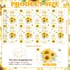 Pineraap 70th Birthday Wrapping Paper Roll with Sunflower Design 70th Gift Wrap Paper for Birthday, Women, Man, Party, Holiday, 17 Inch x 16.4 Feet view 4