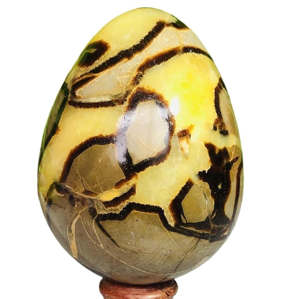 USUFKCXDG 1pc 800-850g Turtle Back Stone Egg Shape Dragon Crystal Crack