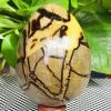 USUFKCXDG 1pc 800-850g Turtle Back Stone Egg Shape Dragon Crystal Crack view 3