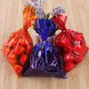 100 Pcs 6 x 9 Inch Cellophane Treat Bags Cello Party Favor Bags Christams Candy Gift Bag Plastic Snack Goodie Bag Sweet Goody Bags with Twist Ties for Thanksgiving Halloween Valentine's Day Hot Pink view 3
