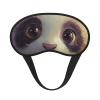 Cute Panda Drinking Bubble Tea Composite Cloth Black Edge Eye Mask Men and Women with Elastic Band view 1