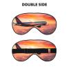 Airplane Sunsets Sky Print Lightweight Breathable Eye Mask Men Women Travel Yoga Meditation Camping Nap Relax view 2