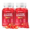 Yidout 1000mg L-Lysine Gummies, Immune & Skin Wellness Support for Adults, Strawberry 120 Count view 1