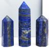 10pcs Large Lapis Lazuli Crystal Point, 6 Faceted Hexagonal Prism Crystal Tower 2.76-3.9in, Natural Crystals and Healing Stones for Energy Healing, Meditation, Home Decor view 3
