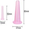 Zhuluck 4Pcs Massage Cupping Set Silicone Mini Facial Cups Face Massager Helper Skin Care Neck Back Eyes Massaging Cup Safe to Use, Don't Worry About Burns Health Care Products (Pink) view 4
