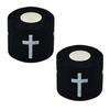 2 Pcs Christian Athletic Sports Tape 2in x 23ft Cotton Zinc Oxide White Cross Wrist & Ankle Tape for Tennis, Baseball,Football, BoxingJesus Gift for Men & Women (2Pcs-Whitecross) view 1