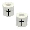 1 Pcs Christian Athletic Sports Tape 2in x 23ft Cotton Zinc Oxide Black Cross Wrist & Ankle Tape for Tennis, Baseball, Football, BoxingJesus Gift for Men & Women (2Pcs-Blackcross) view 1