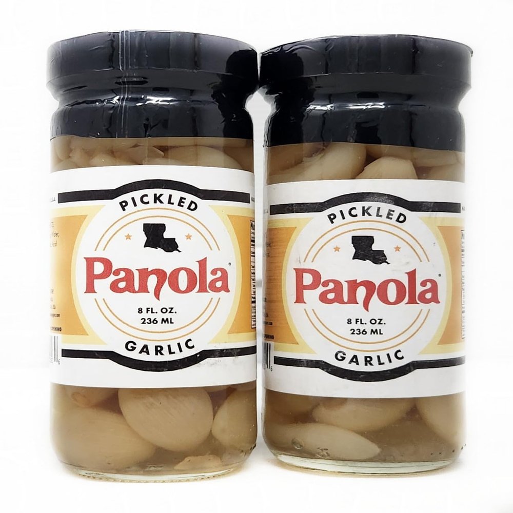 2 Pack of Pickled Garlic Panola 8oz Made in Louisiana