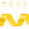 CLUEWR Yellow Satin Ribbon, 1 Inch, 50 Yards view 3
