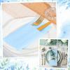 120 Pcs Light Blue Linen-Feel Paper Napkins with Built-in Flatware Pocket, Pocket Linen Napkins Prefolded Cloth Like Paper Napkins Bulk for Silverware Wedding Baby Shower Birthday Bridal Party view 3