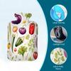 Hot Water Bottle with Cover, 2L Hot Water Bag for Pain Relief Hand Feet Warmer(Watercolor Vegetables) view 3
