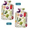 Hot Water Bottle with Cover, 2L Hot Water Bag for Pain Relief Hand Feet Warmer(Watercolor Vegetables) view 4