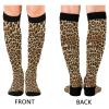 KLL Wild Leopard Brown Print moisture compression stockings for nurses for men mujer view 2