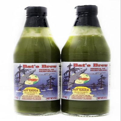 2 Pack of Bats Brew Hot Sauce Panola (6oz, Hot Sauce Salsa Picante)