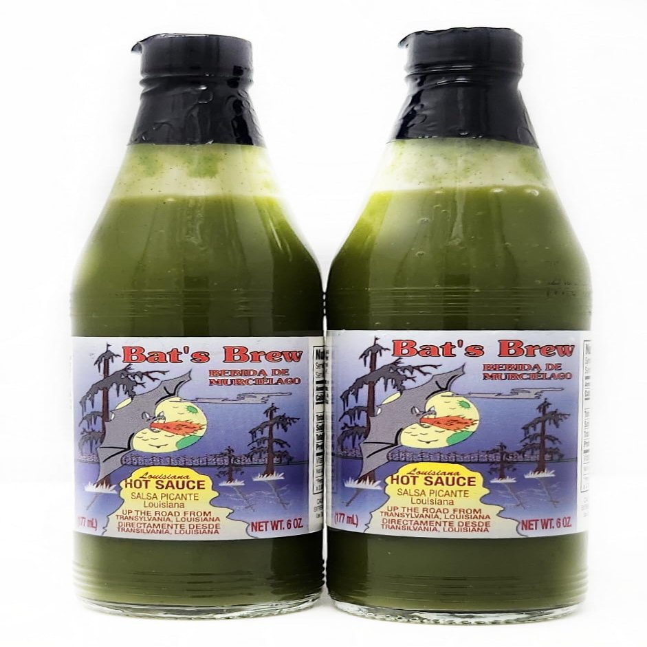 2 Pack of Bats Brew Hot Sauce Panola (6oz, Hot Sauce Salsa Picante)