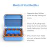 SHBC Insulin Vial Cooler Case with Ice Brick EVA Protective Organizer Fridge with Mesh Pocket for Diabetic Supplies, fits 8 Standard 10ml Vials, Shockproof and Portable for Travel, Work, Home, etc. view 3