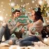 5 Packs Christmas Surprise Jump Box Gift Set, Pop Up Cash Box with Greeting Card, Gift Box & Bag, Santa Themed Christmas Party Supplies for Kids, Holiday Money Holder for Stocking Stuffers (Santa green,5PCS) view 3